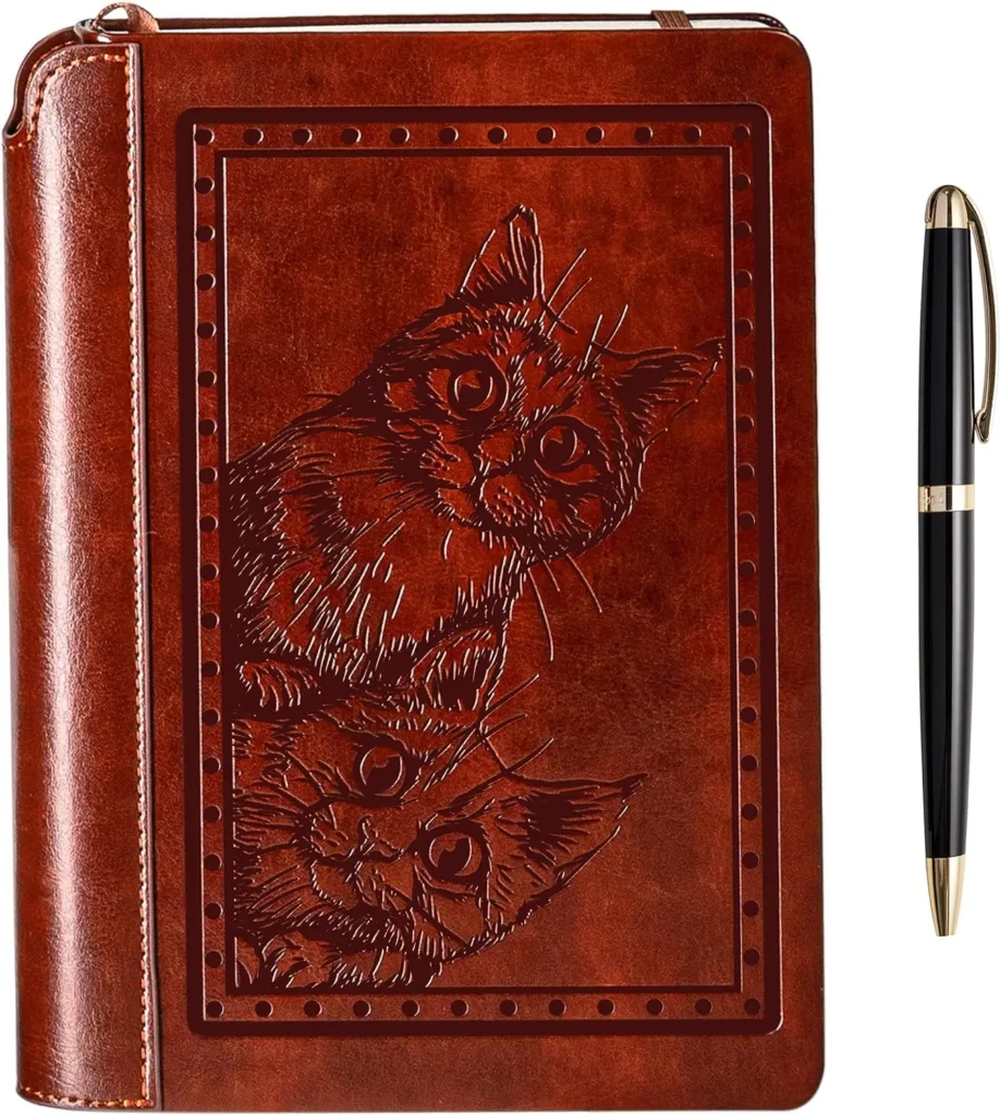 cat themed journal gift for cat lovers