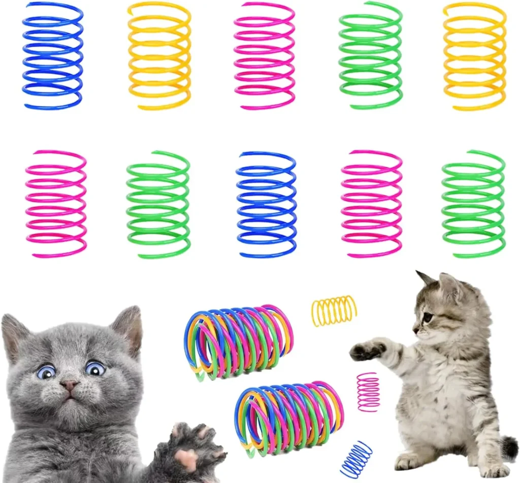 cat spring toys with cute cats for gift