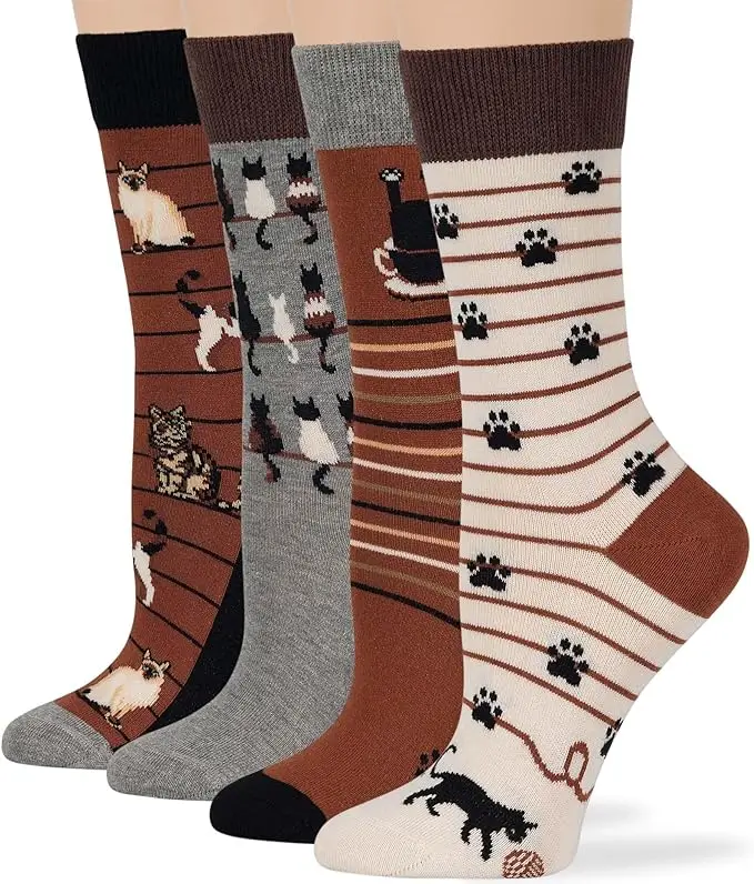 colorful cat socks for great cat gifts