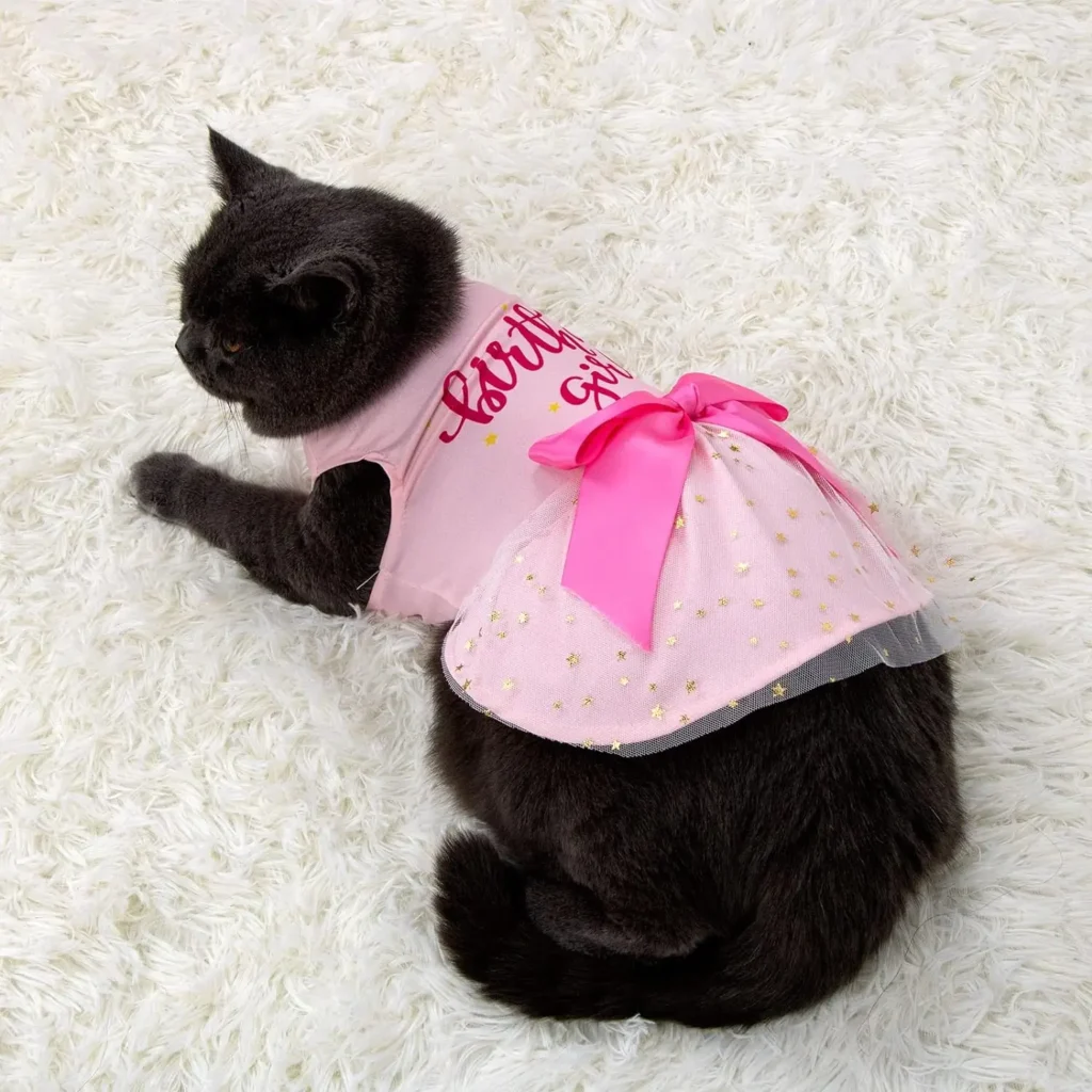 pink cat cloth