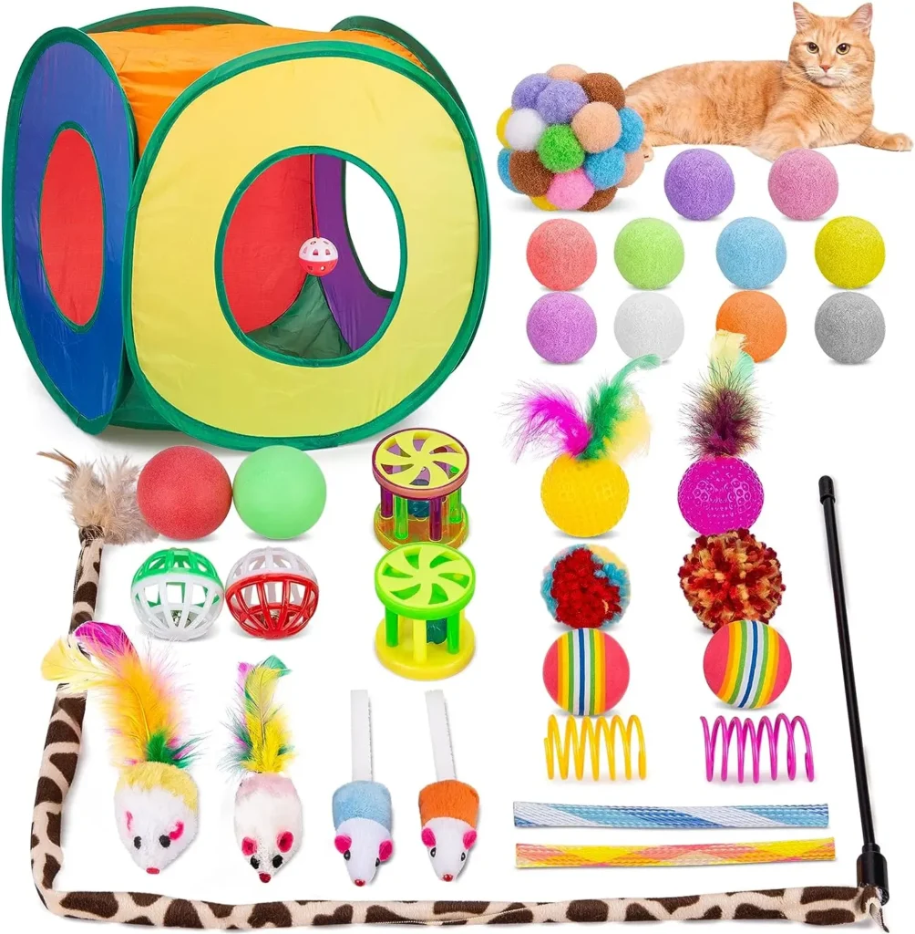 retro colorful cat toys for cat gift