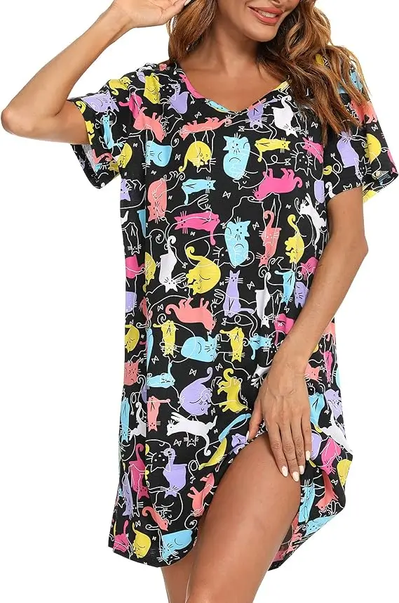 cat nightgown for cat mom gifts