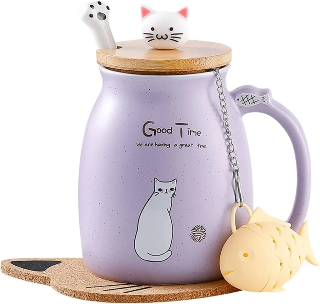 cat themed mug gift idea for cat moms